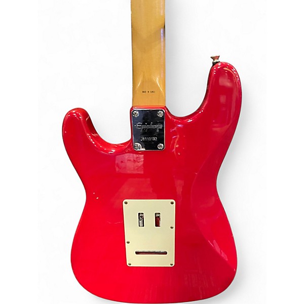 Used Epiphone KOREAN STRATOCASTER RED Solid Body Electric Guitar