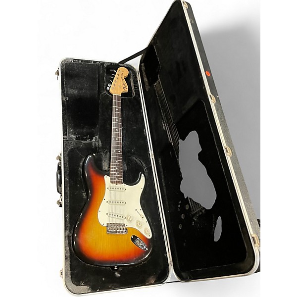 Vintage 1969 Fender Stratocaster Sunburst Solid Body Electric Guitar