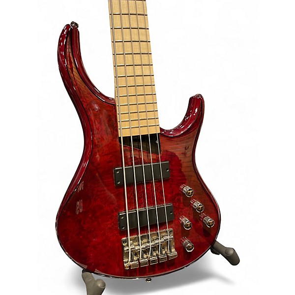 Used MTD KINGSTON Z5 Red Electric Bass Guitar