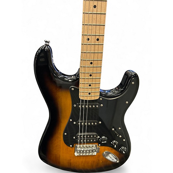 Used Squier Stratocaster HSS SUNBURST Solid Body Electric Guitar