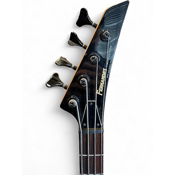 Used Fernandes Limited Edition Black Electric Bass Guitar