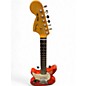 Used Fender Jagstang Left Handed Fiesta Red Electric Guitar