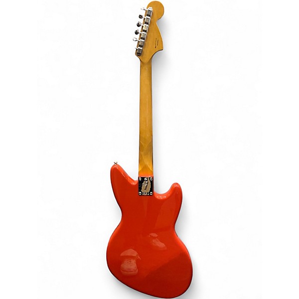 Used Fender Jagstang Left Handed Fiesta Red Electric Guitar