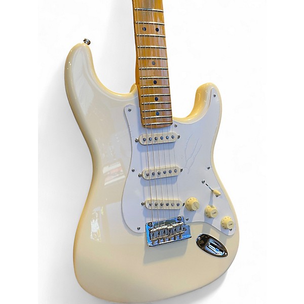 Used 2024 Fender Lincoln Brewster Stratocaster Olympic Pearl Solid Body Electric Guitar