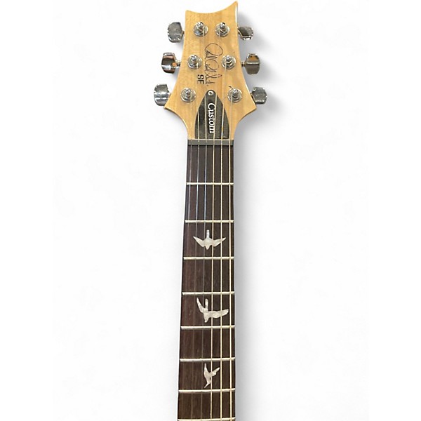 Used PRS SE Custom 24 Trampas Green Solid Body Electric Guitar