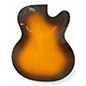 Used DeArmond X155 LH 3 Tone Sunburst Hollow Body Electric Guitar