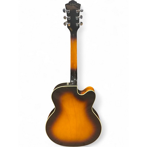 Used DeArmond X155 LH 3 Tone Sunburst Hollow Body Electric Guitar