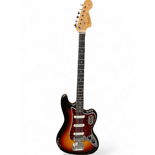 Vintage 1963 Fender Bass VI 3 Tone Sunburst Electric Bass Guitar