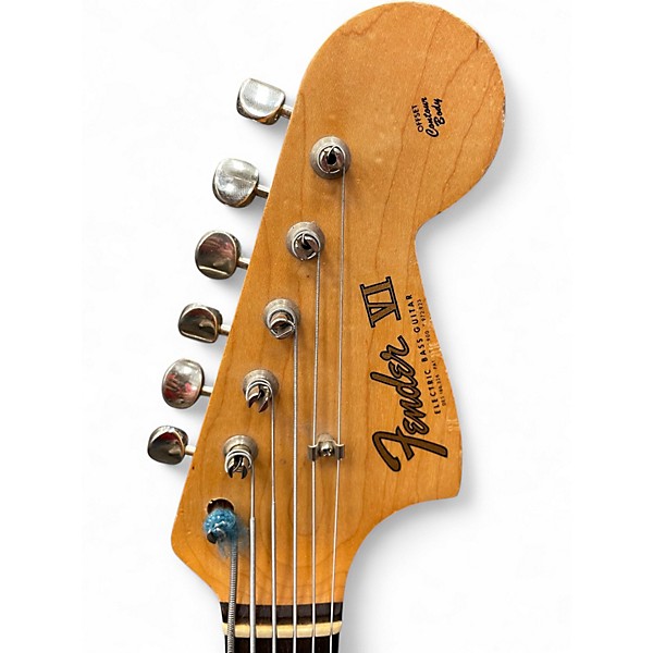 Vintage 1963 Fender Bass VI 3 Tone Sunburst Electric Bass Guitar