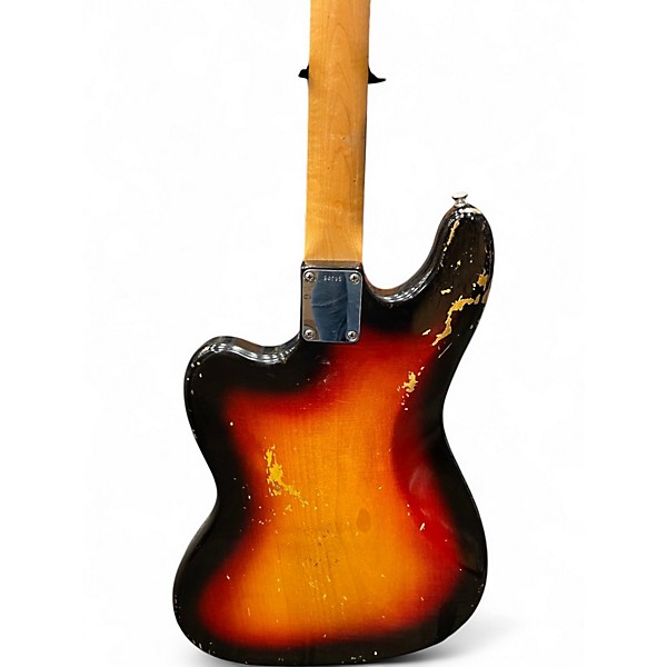 Vintage 1963 Fender Bass VI 3 Tone Sunburst Electric Bass Guitar