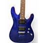 Used Schecter Guitar Research Omen 6 Blue Solid Body Electric Guitar
