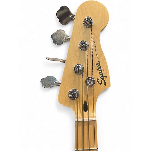 Used Squier Precision Bass Blue Electric Bass Guitar