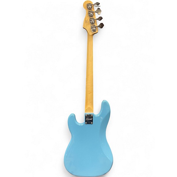 Used Squier Precision Bass Blue Electric Bass Guitar