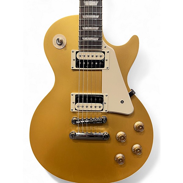 Used Epiphone Les Paul Traditional Pro IV Metallic Gold Solid Body Electric Guitar