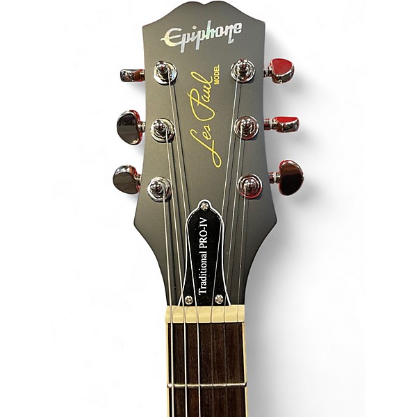 Used Epiphone Les Paul Traditional Pro IV Metallic Gold Solid Body Electric Guitar