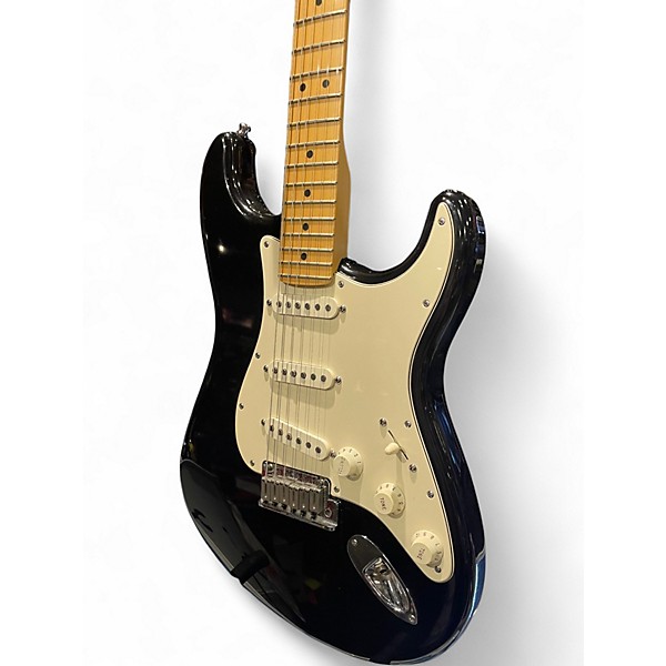Used Fender American Standard Stratocaster Black Solid Body Electric Guitar