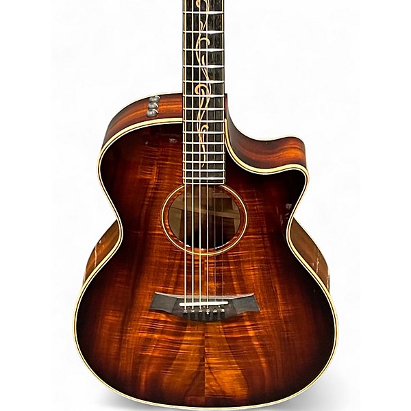 Used Taylor K24CE Edge Burst Acoustic Electric Guitar