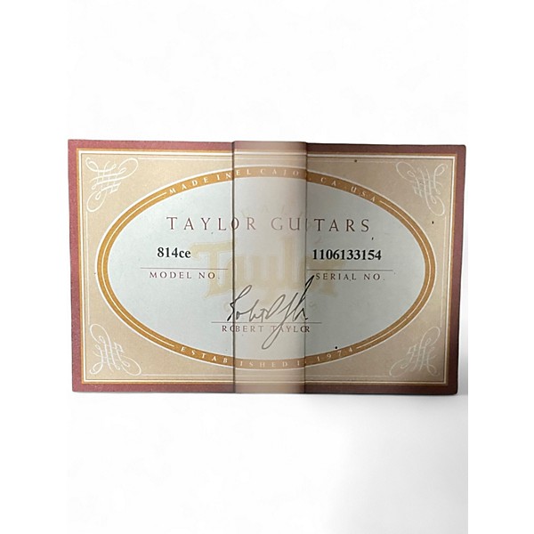 Used Taylor 814CE Natural Acoustic Electric Guitar