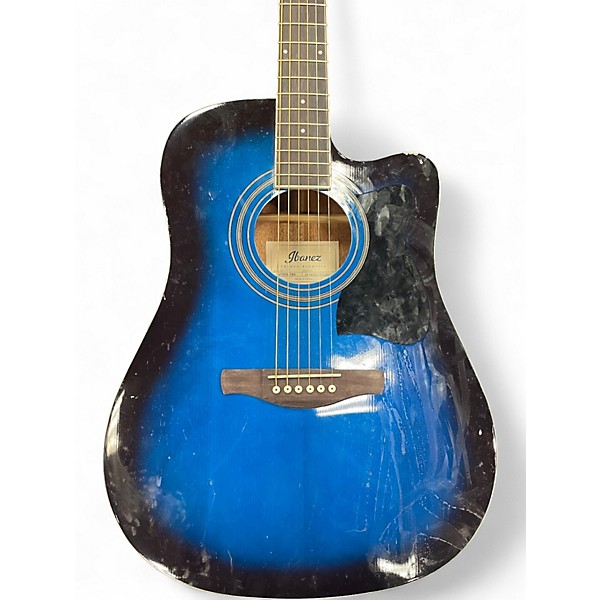 Used Ibanez V70CE Blue Burst Acoustic Electric Guitar