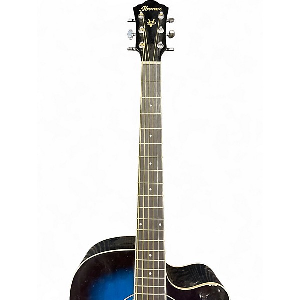 Used Ibanez V70CE Blue Burst Acoustic Electric Guitar