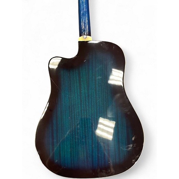 Used Ibanez V70CE Blue Burst Acoustic Electric Guitar