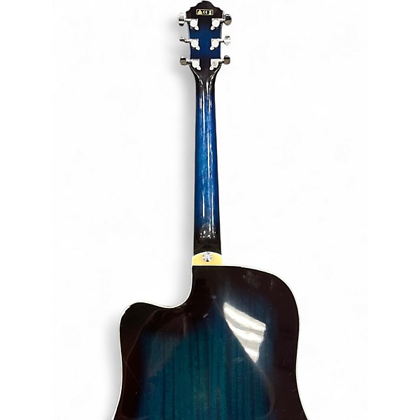 Used Ibanez V70CE Blue Burst Acoustic Electric Guitar