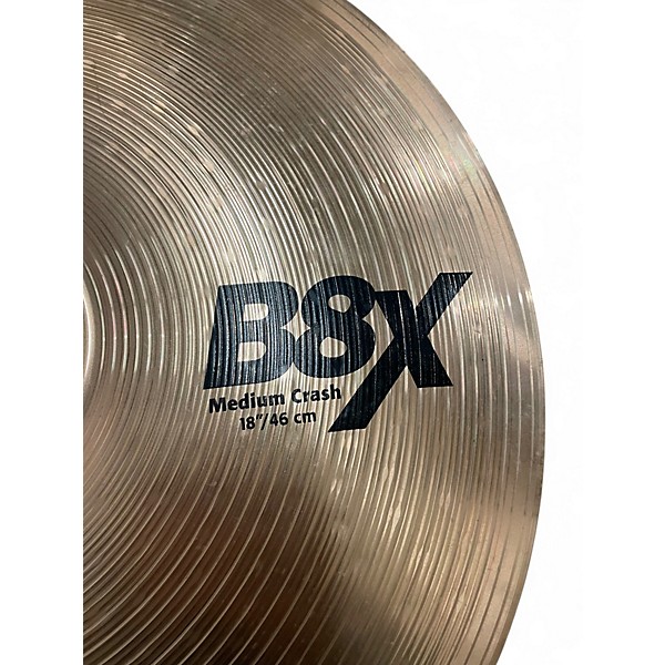Used SABIAN 18in B8X MEDIUM CRASH Cymbal