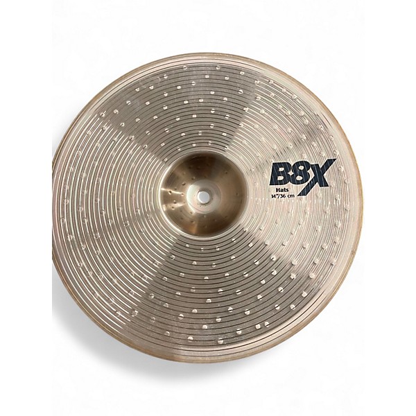 Used SABIAN 14in B8X HI HAT PAIR Cymbal