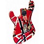 Used EVH Striped Series Frankie Red Solid Body Electric Guitar