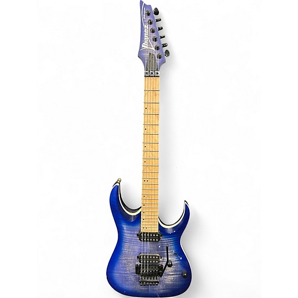 Used Ibanez RGAR42MFMT Blue Burst Solid Body Electric Guitar