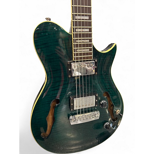 Used Cort CL 1400 Green Hollow Body Electric Guitar