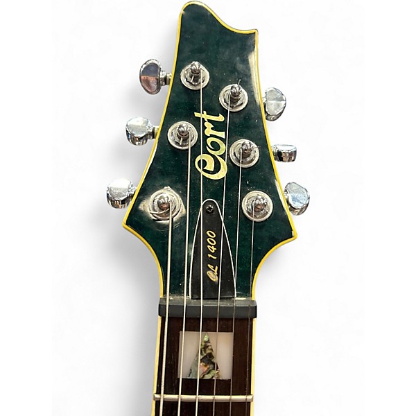 Used Cort CL 1400 Green Hollow Body Electric Guitar
