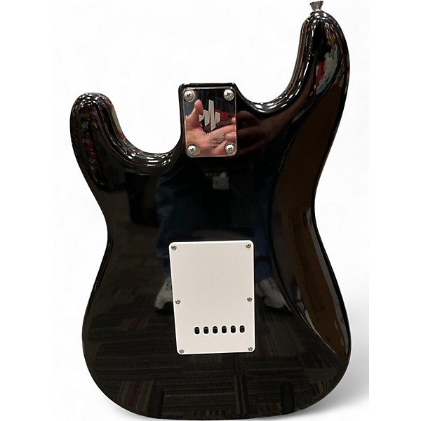 Used Donner STANDARD Black Solid Body Electric Guitar