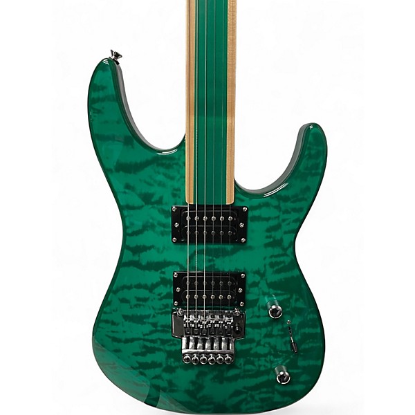 Used Hadean EG628 Emerald Green Solid Body Electric Guitar