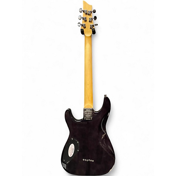 Used Schecter Guitar Research Omen Extreme 6 Trans Black Solid Body Electric Guitar