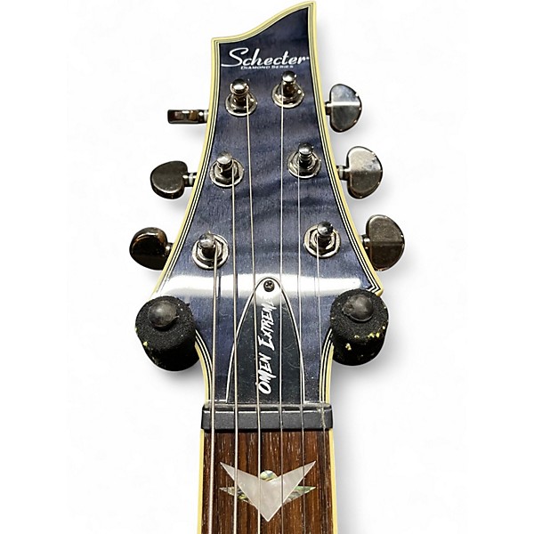 Used Schecter Guitar Research Omen Extreme 6 Trans Black Solid Body Electric Guitar