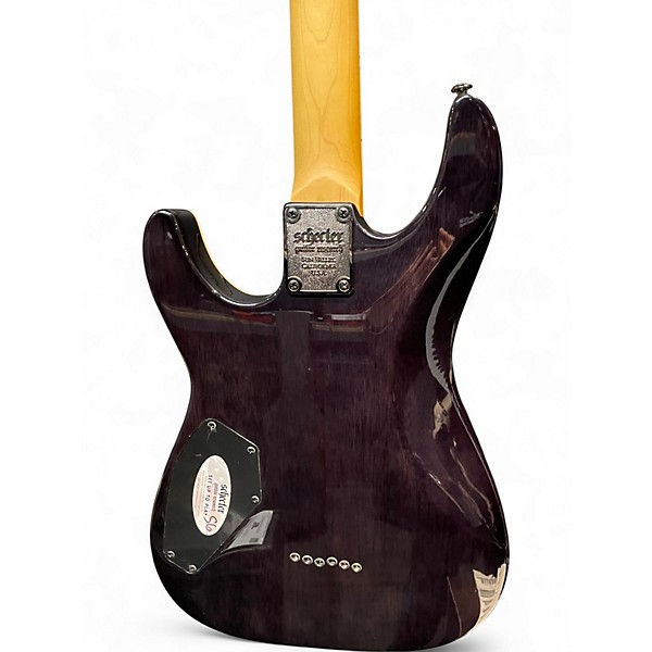 Used Schecter Guitar Research Omen Extreme 6 Trans Black Solid Body Electric Guitar