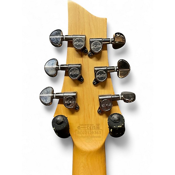 Used Schecter Guitar Research Omen Extreme 6 Trans Black Solid Body Electric Guitar