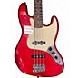 Used Squier J Bass Red Electric Bass Guitar