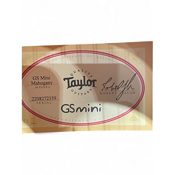 Used Taylor GS Mini Mahogany Natural Acoustic Guitar