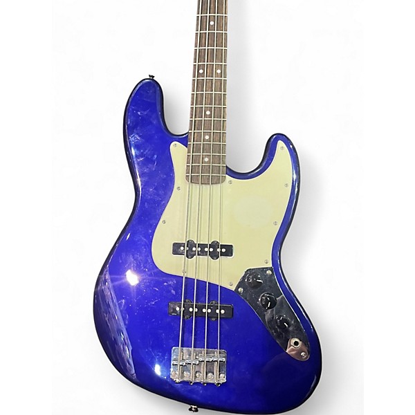 Used Squier Affinity Series Jazz Bass Blue Electric Bass Guitar
