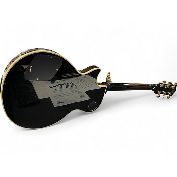 Used Firefly ffsp Elite Black and Gold Solid Body Electric Guitar