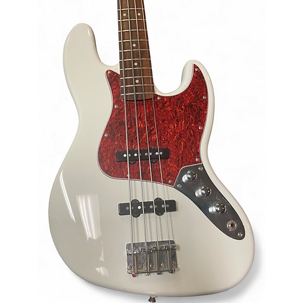 Used Squier Vintage Modified Jazz Bass Olympic White Electric Bass Guitar
