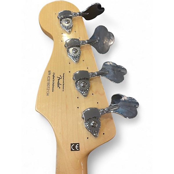 Used Squier Vintage Modified Jazz Bass Olympic White Electric Bass Guitar