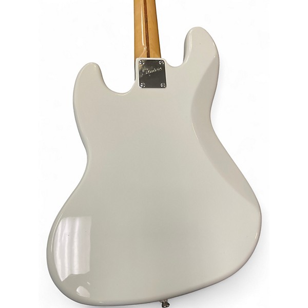 Used Squier Vintage Modified Jazz Bass Olympic White Electric Bass Guitar