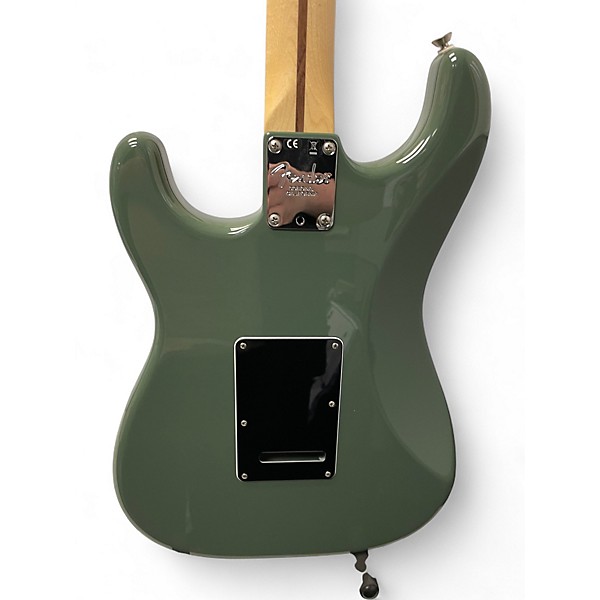 Used Fender American Professional Stratocaster SSS Antique Olive Solid Body Electric Guitar