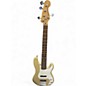 Used Squier 5 String Precision Bass Shoreline Gold Electric Bass Guitar thumbnail