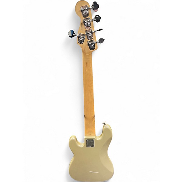 Used Squier 5 String Precision Bass Shoreline Gold Electric Bass Guitar