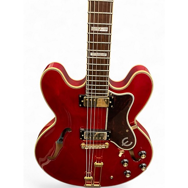 Used Epiphone Masterbilt Gem Archer Sheraton Cherry Red Hollow Body Electric Guitar
