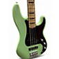 Used 2016 Fender Deluxe Precision Bass Special Surf Green Metallic Electric Bass Guitar
